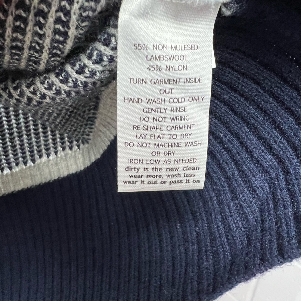 Toad&Co Navy and White Striped Sweater - Picture 4 of 7